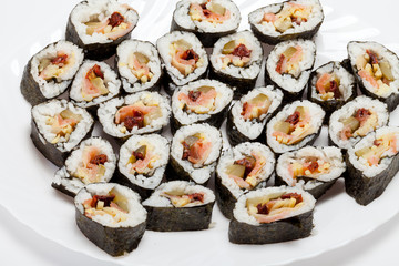 sushi isolated on white background