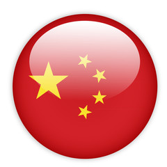 China flag button