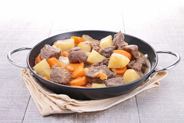 beef stew and vegetables