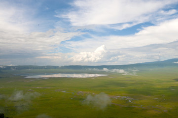 Ngorongoro, kaldera, Tanzania - obrazy, fototapety, plakaty