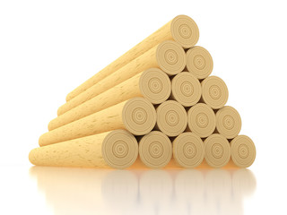 Wooden logs