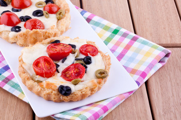 homemade tomato and cheese tart