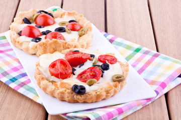 homemade tomato and cheese tart