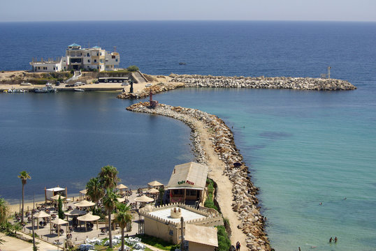 Sea coast in Monastir, Tunisia in Africa