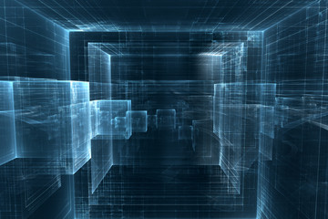 Abstract business science or technology background