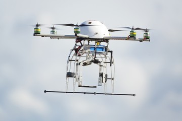 UAV drone flying