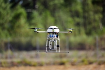 UAV drone flying