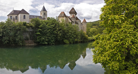 Fototapeta premium Panoramique du château de Cléron