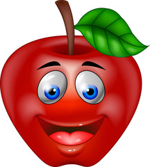 red apple cartoon