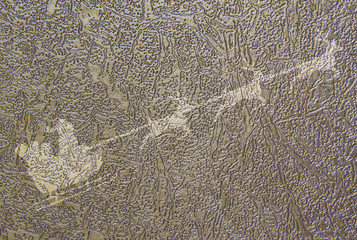 Santa of christmas on leather background and textured