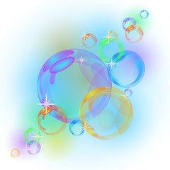 Abstract bubble vector background
