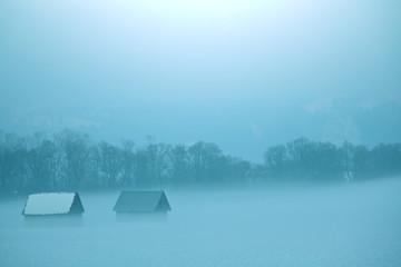 Winter in Alp mountains
