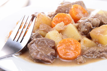 beef stew and vegetable