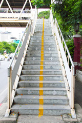 Staircase steel bridge