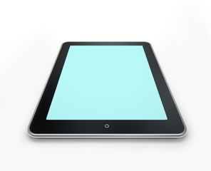 Сomputer tablet isolated on white background illustration