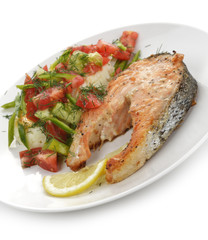 Salmon With Potatoes And Vegetables