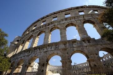 Naklejka premium Roman amphitheater of Pula (Croatia)