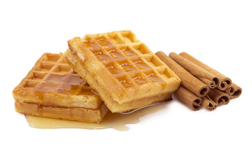 waffles, cinnamon