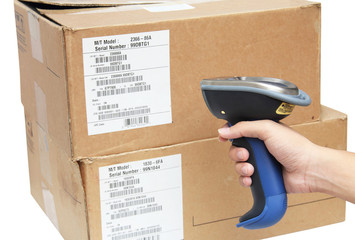 Scanning boxes with buletooth barcode scanner