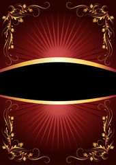 Luxurious golden ornament