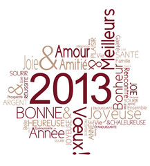 Carte de vœux 2012 joyeuse