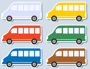 set of isolated minibus