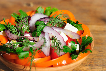 summer fresh vegetable salad