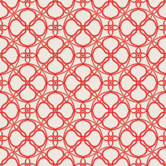 Fototapeta premium Seamless pattern with bound red threads