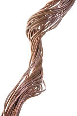 Old twisted copper wire