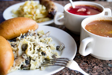 Tasty restaurant food