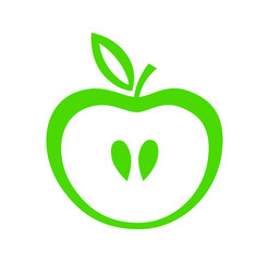 Green apple icon