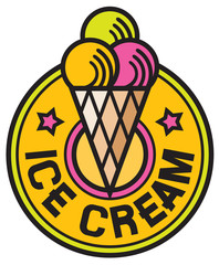 ice cream label