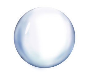 Bubble against white background