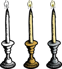 Candle in Candleholder