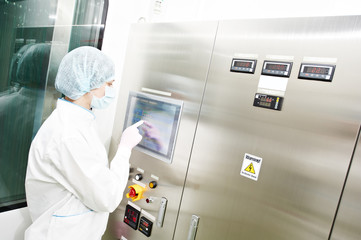 pharmaceutical factory worker