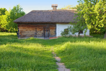 Traditional ukrainian rural house