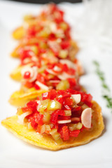 potato chips with vegetables