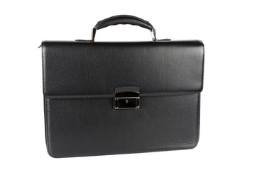 black briefcase
