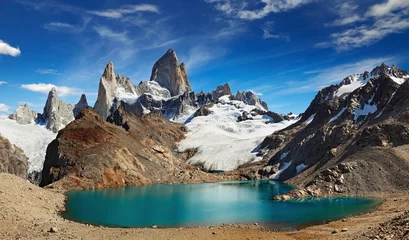 Deurstickers Cerro Chaltén Mount Fitz Roy, Patagonië, Argentinië