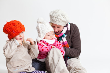 Mama albert mit Kindern
