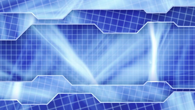 blue technology plates background loop