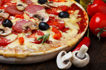 pizza close up