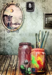 Fotobehang Atelier of painting © Rosario Rizzo