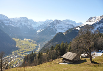 Fototapeta na wymiar Braunwald, Szwajcaria