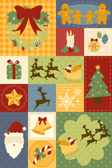 Fototapeta premium Christmas decoration wallpaper