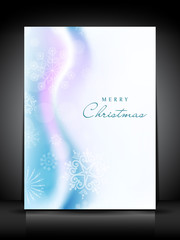 Greeting card for Christmas celebration. EPS 10.