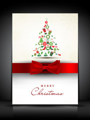 Greeting card for Christmas celebration. EPS 10.