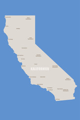 Kalifornien Landkarte