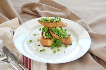 Green Pea Baguettes