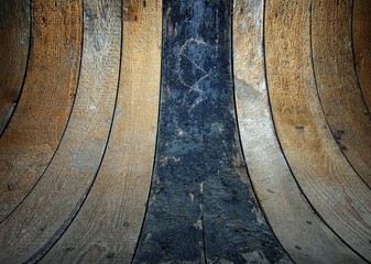 Wooden wall texture, empty interior